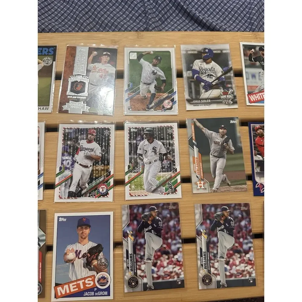 Lote 20 Tarjetas Beisbol Topps 2020-2026 Clayton Kershaw Jacob‎ deGrom Stars